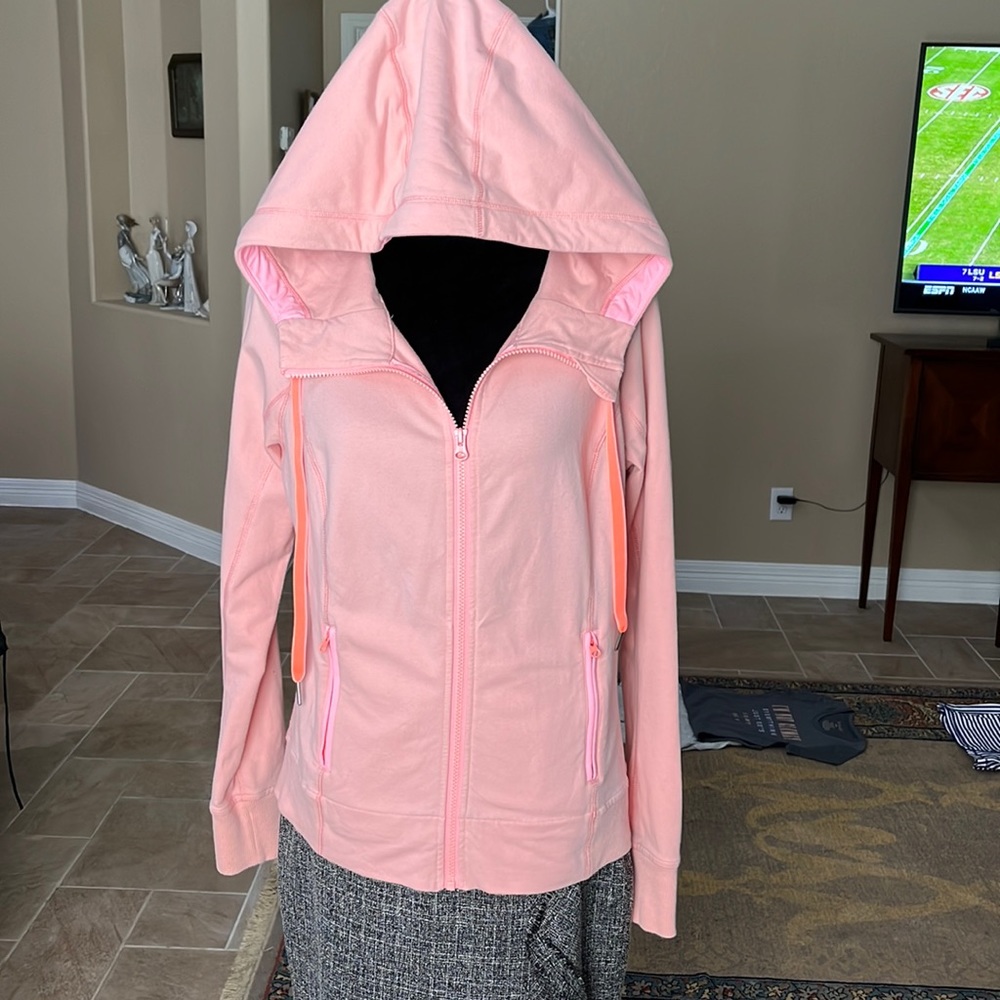 Lululemon Jacket Zip Up Pink Size 12 Stretch